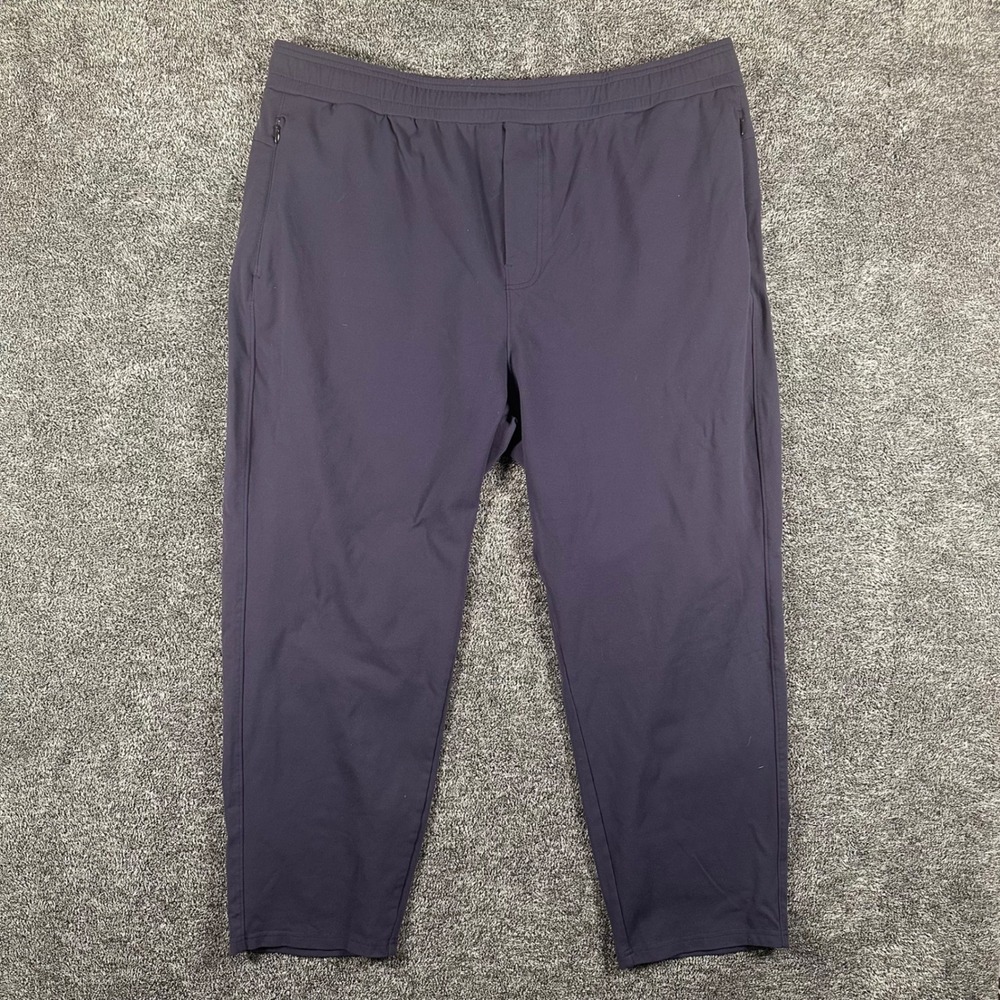 Public Rec All Day Every Day Pants Mens 42x28 (40x26.5) Navy Tapered Travel Gym